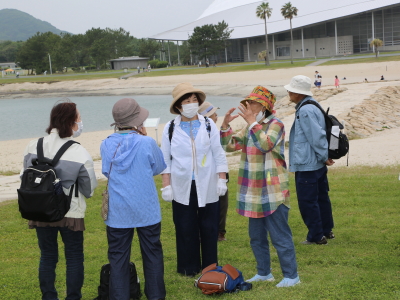 「月の海」のそばでちょっと休憩